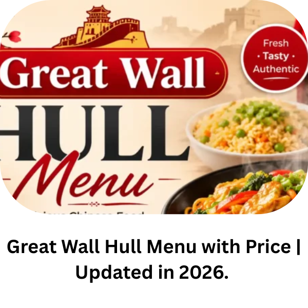 Great Wall Hull Menu