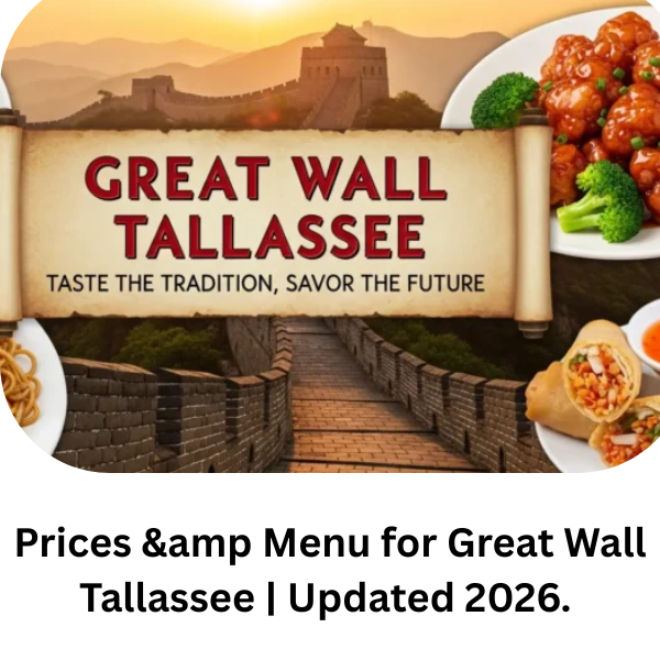 Great Wall Tallassee Menu