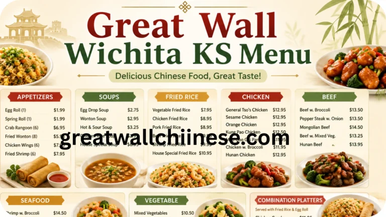 Great Wall Wichita KS Menu